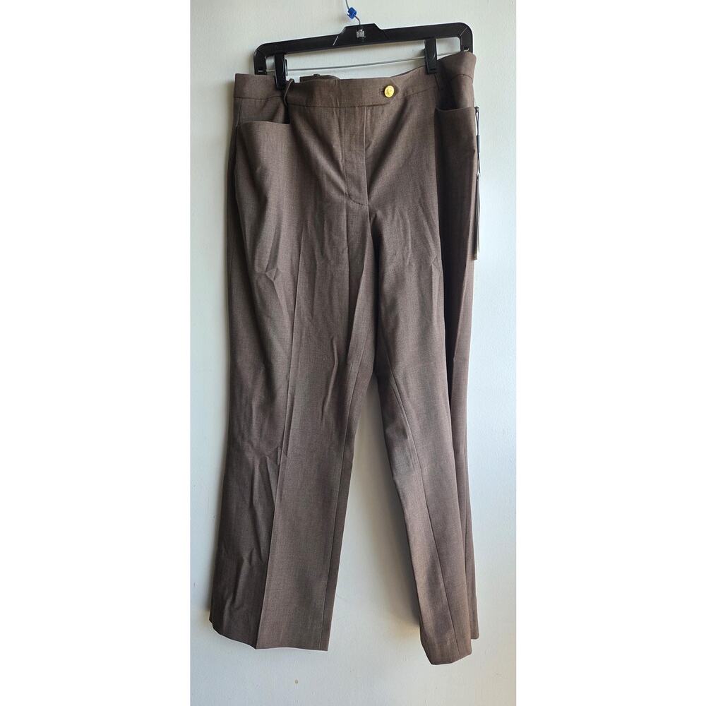 Calvin Klein Modern Fit Mid Rise Wide Leg Classic Career Wear Pants Sise 12 - Picture 12 of 15